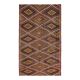 1970s Vintage Turkish Hand-Knotted Wool Cotton Brown Area Rug 176x309