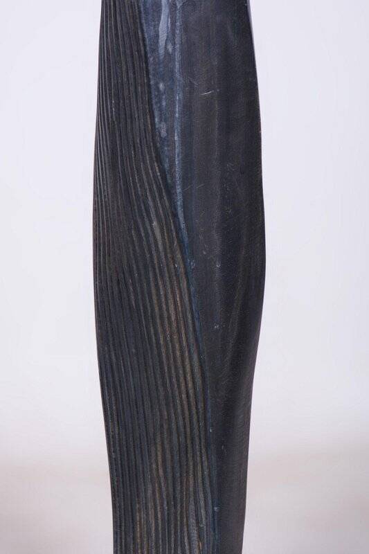 Vintage Art Deco Statue in Linden Wood, 1920s
