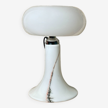 Lampe de bureau suédoise en verre de Luxus, 1960s