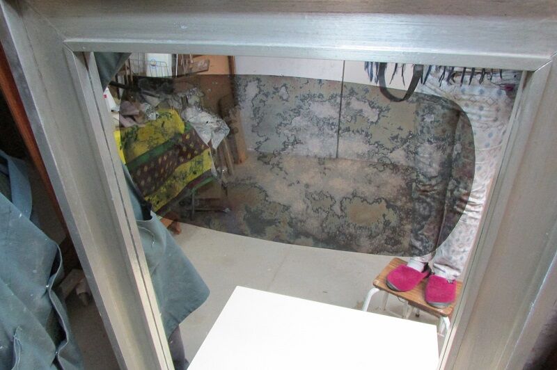 Tin mirror, originally from Spain