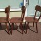 Lot of 6 wooden bistro chairw German
