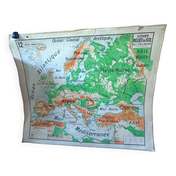 old school map 1950 Paul Vidal Labache n°12