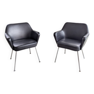 Lot fauteuils "Airone" Alberto Roselli Arflex 1955