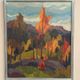 Original Swedish Oil on Canvas – “Orust” by Gösta Arontzon – Signed – Dated 1971 – Vintage & Framed – 58 × 49 cm