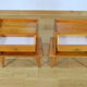 Pair of feet compas side tables - 1950