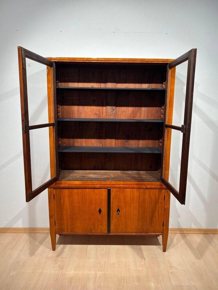 Biedermeier Top Showcase or Vitrine in Cherry Wood, South Germany, 1830