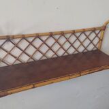 Vintage rattan shelf