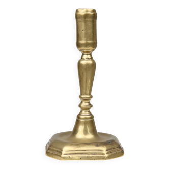 Antique French candlestick in bronze, ca. 1890
