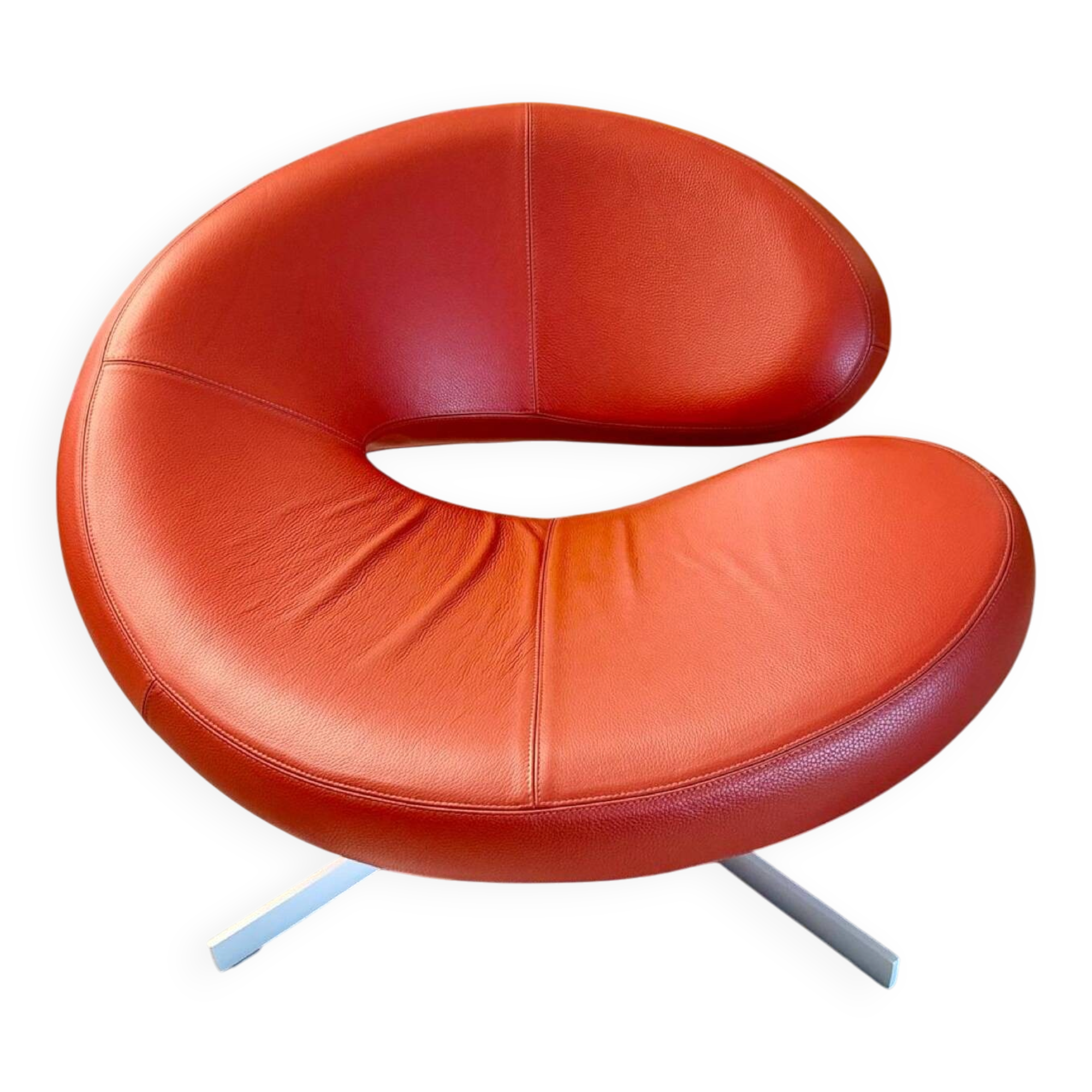 Fauteuil Nuage Roche Bobois en cuir, en état neuf.