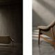 Mid-Century Scandinavian Modern 2Seater Brown Fabric Grace Sofa  from Ikea