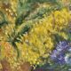 Oil on canvas still life "The Mimosa"