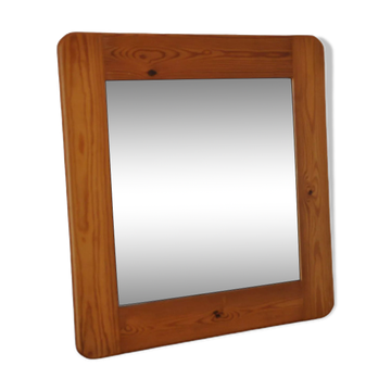 Miroir en bois années 70 pin