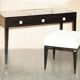 Table de toilette et tabouret Nascondino Fendi Casa en ébène Macassar