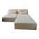 Canapé d'angle convertible avec coffre, beige | La Redoute
