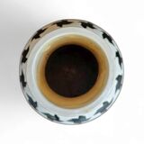 2 x ceramic / Pied de Poule vases / 1980s