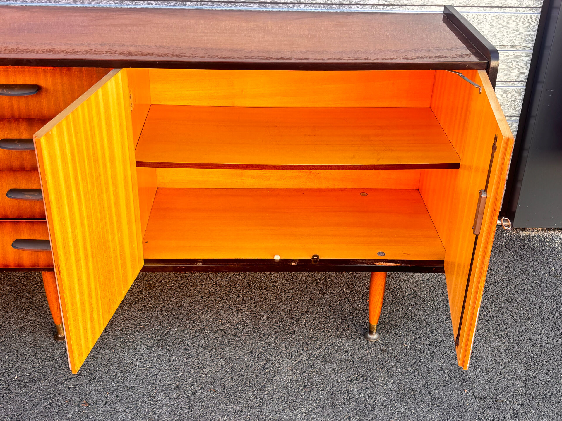 Vintage Scandinavian wooden sideboard – 1960s/70s