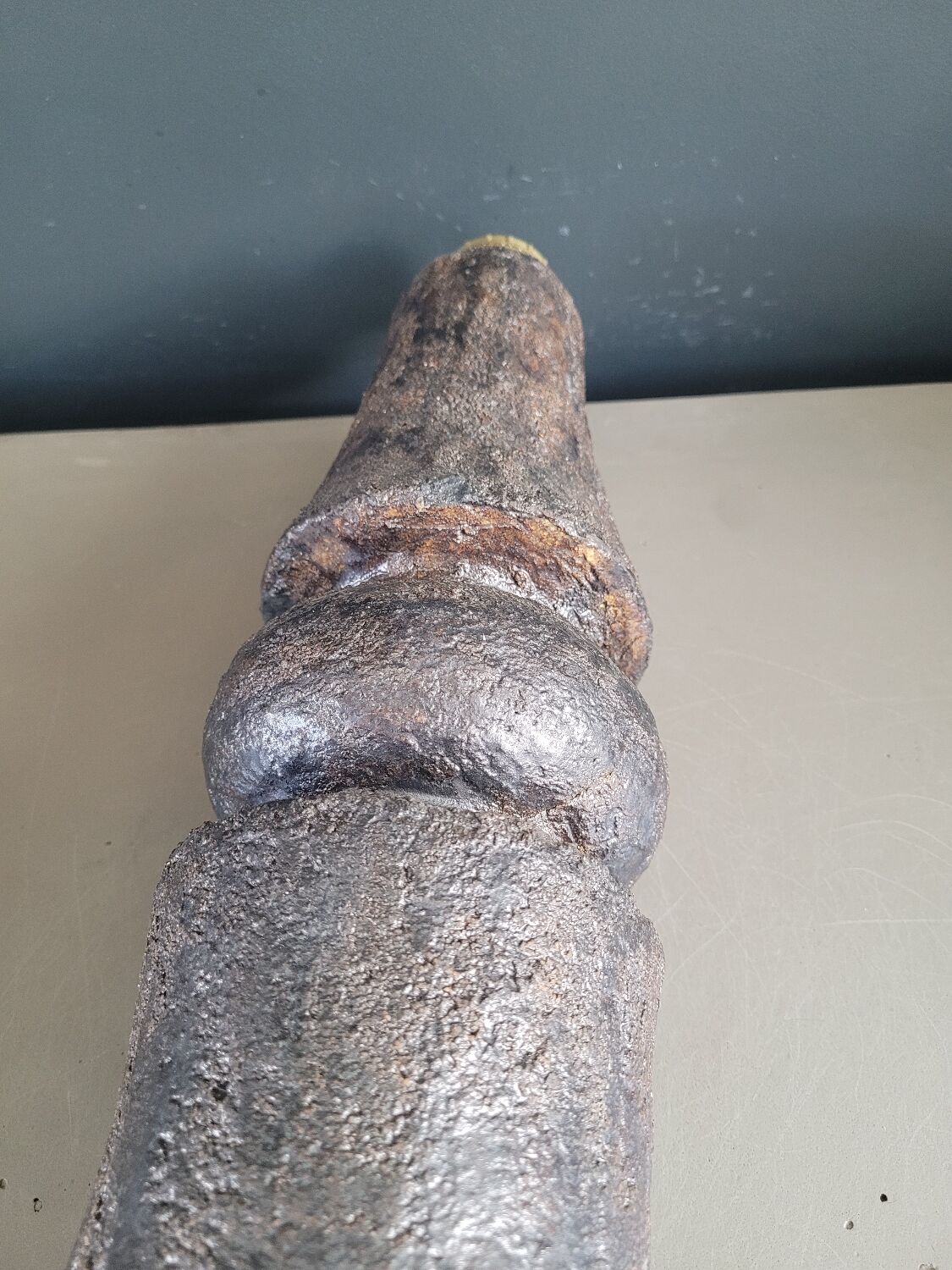 Vintage concrete lamp base