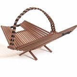 50s scandinavian foldable fruit basket