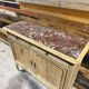 Antique sandblasted sideboard