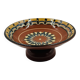 Ceramic footed bowl from Troyan, Bulgaria.