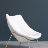 Pair of armchairs and ottoman Oyster F159 Artifort Pierre Paulin