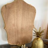 Old rocaille gilded mirror