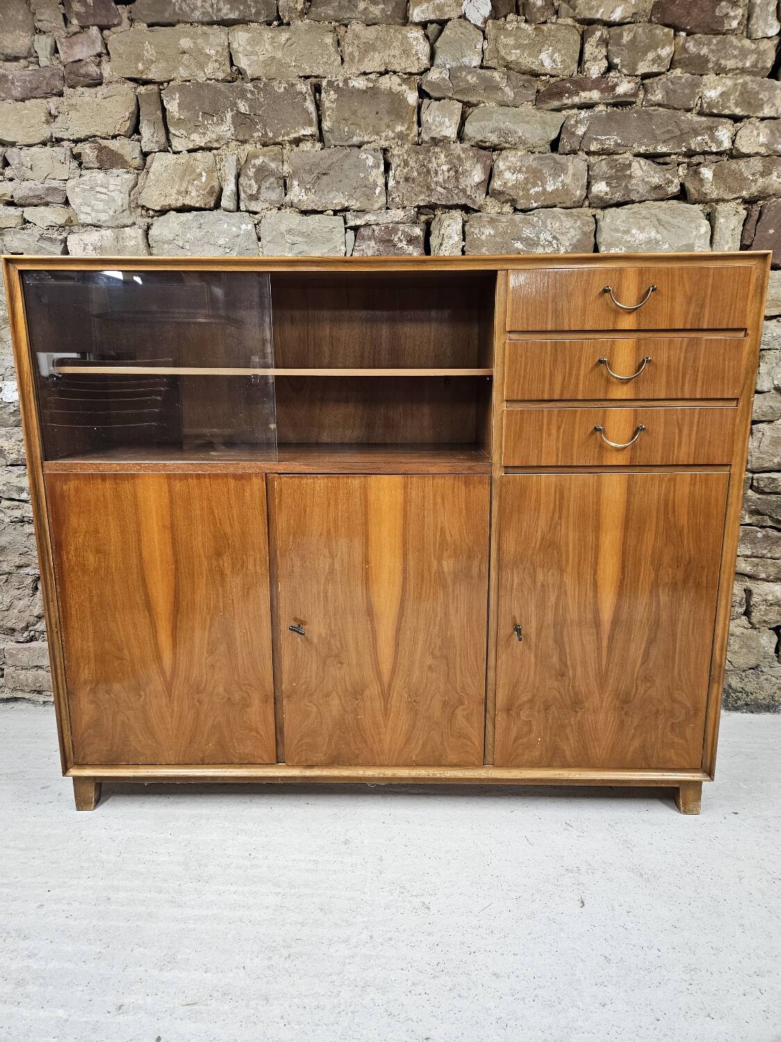 Art Deco walnut sideboard, 1960