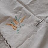 Hand embroidered tablecloth