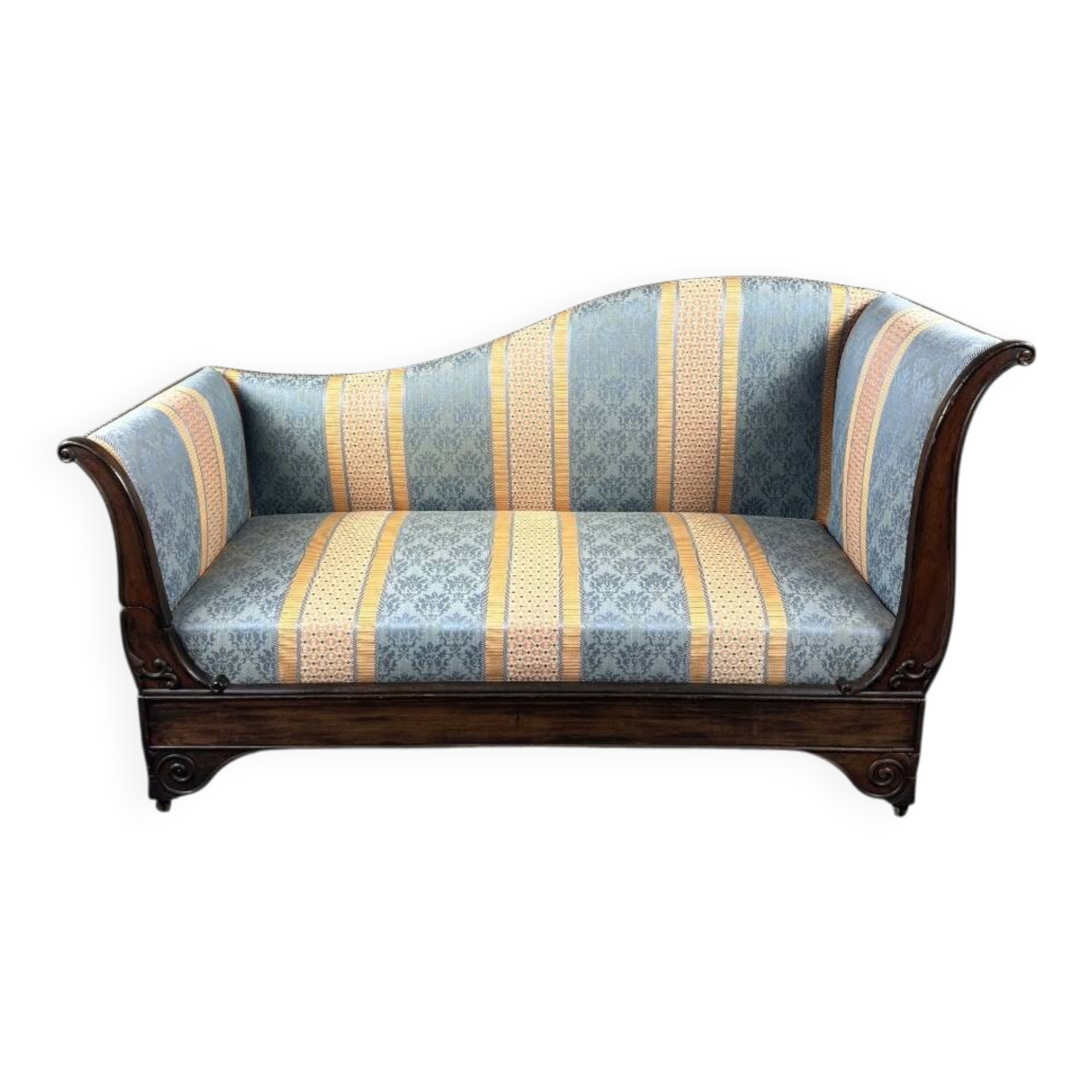 Restoration Period Chaise Longue, 19th Century