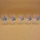 Hand-painted crystal flower balloon foot glasses