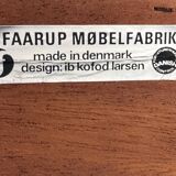 Scandinavian library in rosewood designed by Ib Kofod Larsen.