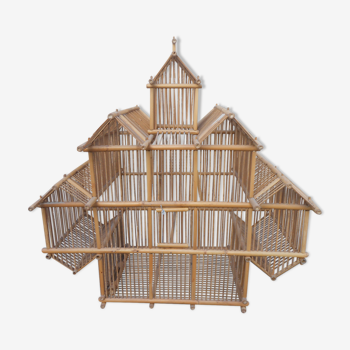 Cage oiseau en bambou