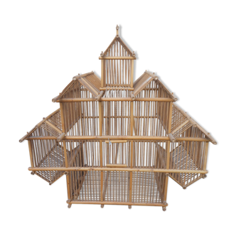 Cage oiseau en bambou