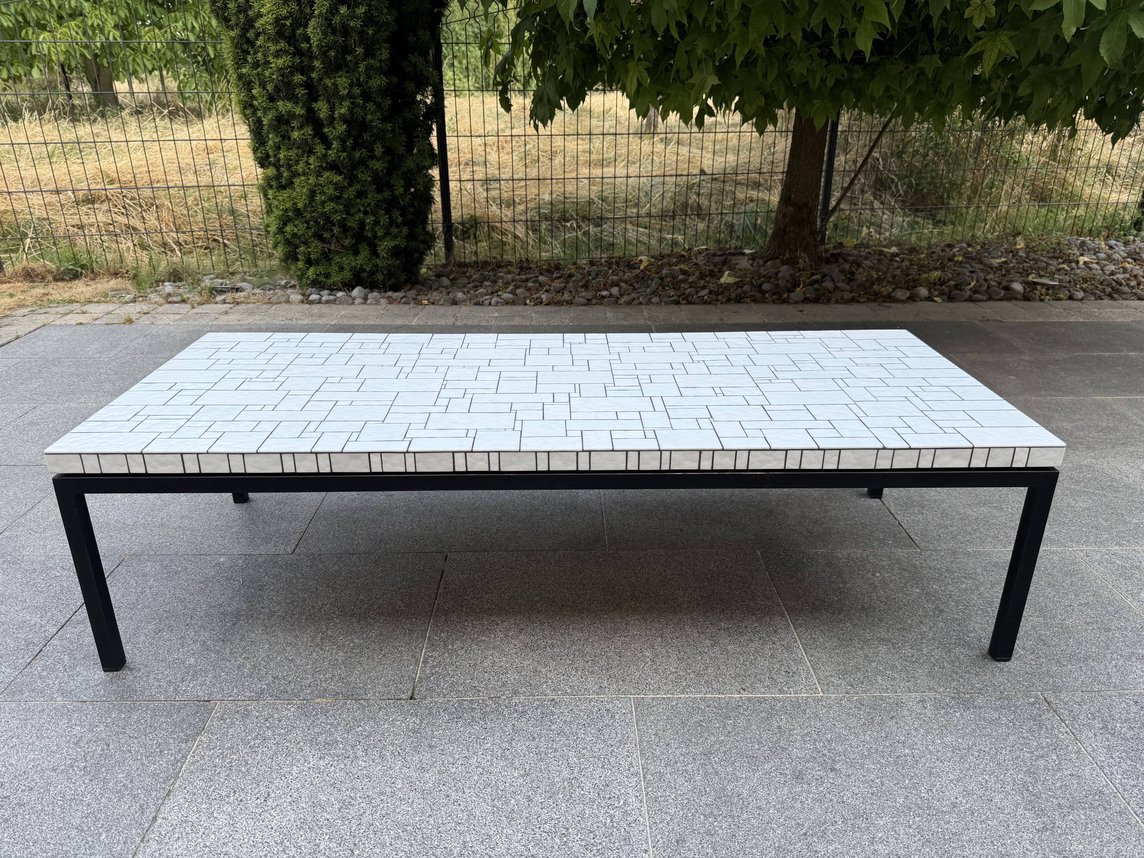1960s mosaic coffee table