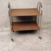 Table roulante et pliable années 70
