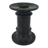Small black marble candle holder