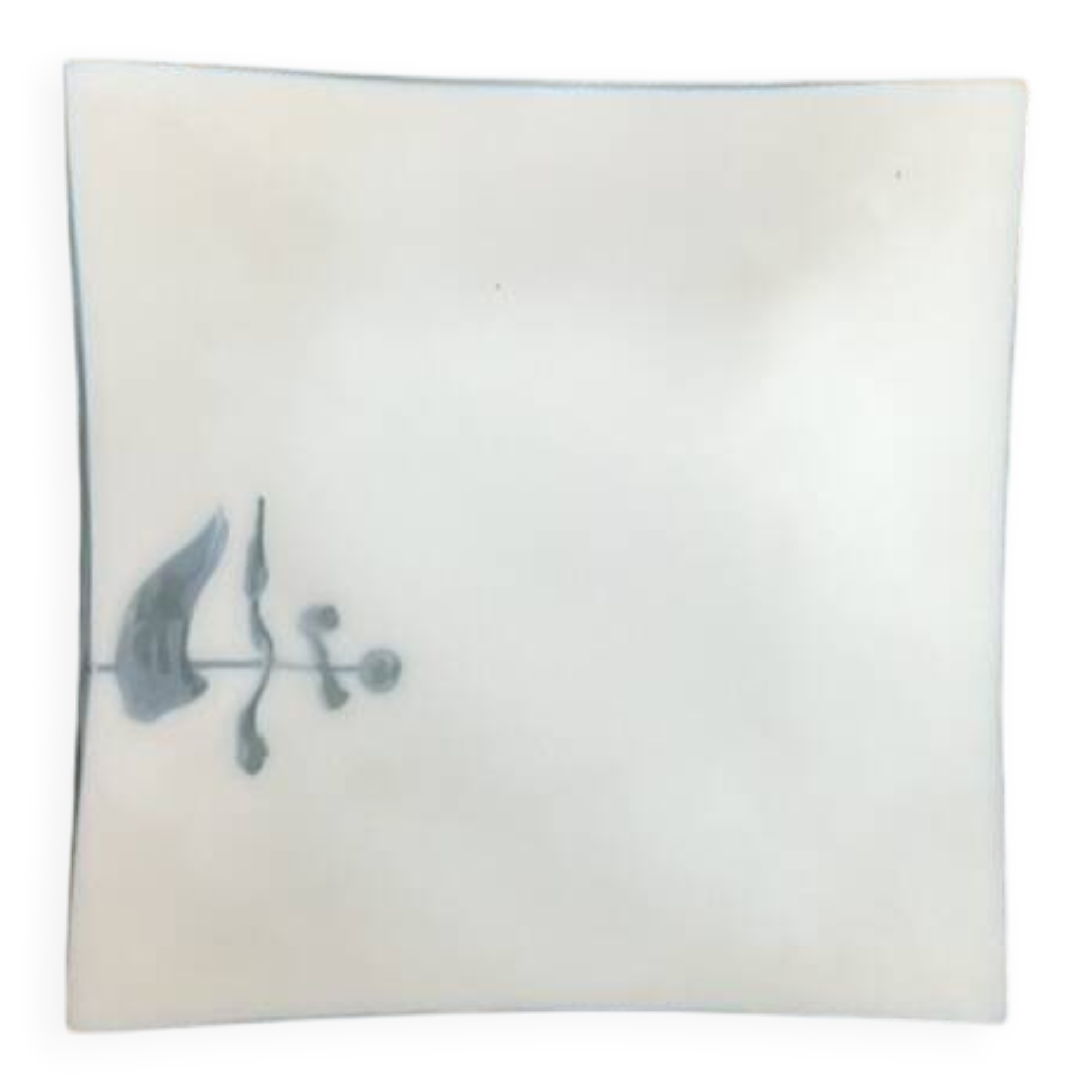 Opaline glass trinket tray by Bernard Gilbert