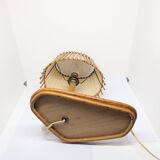 Superb vintage rattan lamp