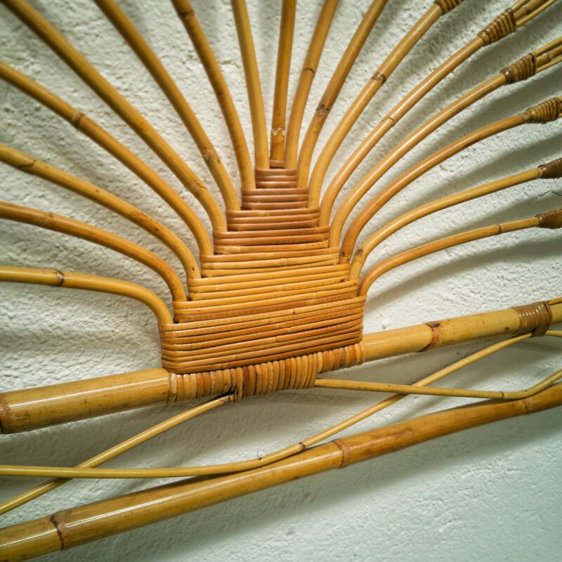 Rattan headboard of the 70s