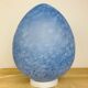 Domec egg lamp, blue speckled glass from Vianne, 70s