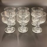 Set of 6 Spiegelau crystal glasses