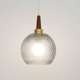 Lampe en cristal Japandi, Danemark 60'