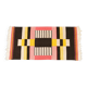 1950s Czech Geometric Wool Kilim Rug in Pink Black and Yellow