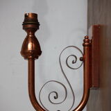 Copper metal sconce