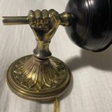 Art deco torchiere wall light