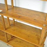 Handmade wooden bookshelf, 1960s