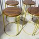 Set of 4 Hairpin Bar Stools Industrial Style