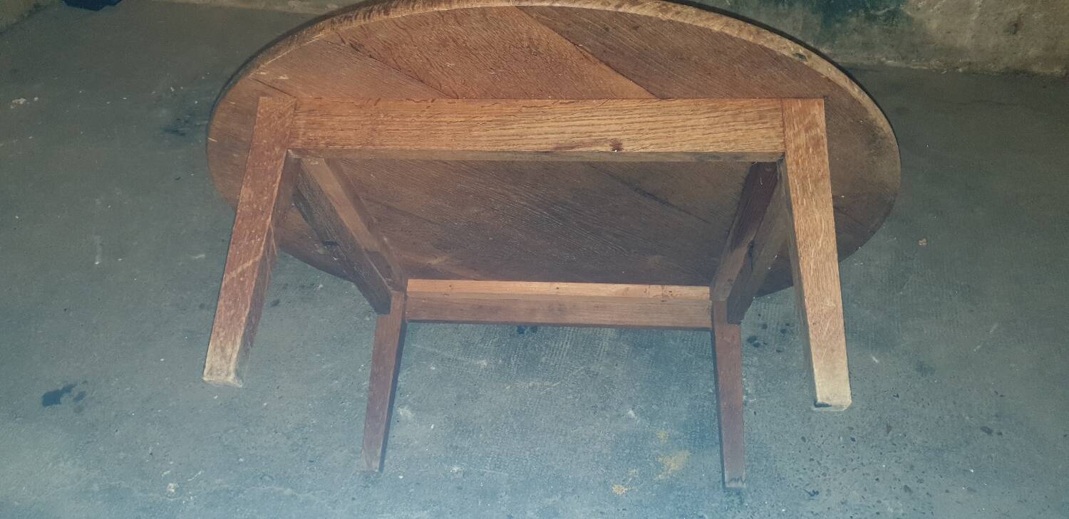 Solid oak coffee table
