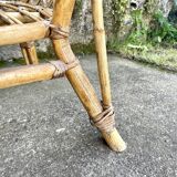 Woven rattan armchair, 1960