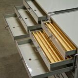 Set of 2 industrial German medical chests with drawers by Baisch, 1950s